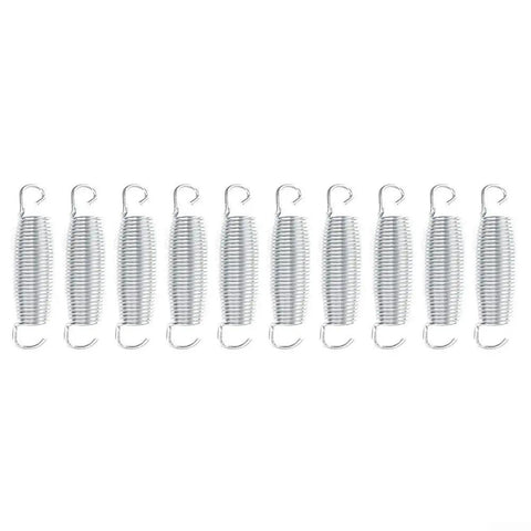 Heavy Duty Extension Springs 10 Pack Steel Barrel For Garage Doors And Ramps High Load Capacity Up To 50kg Tension Without Losing Elasticity, galvanized steel construction.