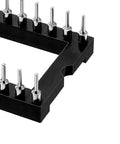 Close-up of DIY DIP IC Socket Adaptor Solder Type 2.54mm Pitch Dual Row 32 Pin Socket Kit 15.2mm Row Spacing, 20 Pack