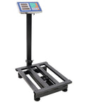 Heavy Duty Digital Floor Scale Handling Up To 660 Pounds Like A Champ with a sturdy black platform and digital display for precision.