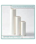 Built Tough Surface Mount Rigid Conduit Cable Protection Pipes Wire Management Electrical Setup 10 Pack, lightweight PVC tubes, various sizes.
