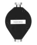 Zero Fluff Digital Shore A Durometer Hardness Tester With Clear LCD Screen For Testing Rubber Tires Silicone And Plastic Firmness Dead On Accuracy You Can Trust, back view showing label and dial.