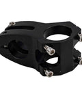 Close-up of black metal clamp from Electric Scooter Handlebar Upgrade Metal T Shaped Folding Stem with 22.2mm Bar option.