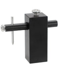 Top Shelf Knife Making Center Scribe With Adjustable Carbide Tip For Dead Nuts Accurate Center Line Layout On Blades and Custom Forge Builds Go To Blacksmith And Knifemaker Tool One Pack shown from side angle highlighting adjustable carbide tip.