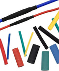 164 Piece Heat Shrink Tubing Kit With Polyolefin, 2 To 1 Shrink Ratio, assorted diameters and colors for wire insulation.