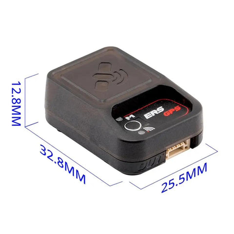 Hot Pick GPS Module For ExpressLRS PWM Receivers With CRSF Telemetry, Compact 32.8x25.5x12.8mm, black, angled view