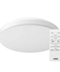 14 Inch LED Flush Mount Ceiling Light With Motion Sensor And Remote Control Dimmable 1600 Lumens Adjustable Color