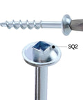Self Tapping Wood Screws In Carbon Steel Lightweight And Beefy 100 Pack One And One Quarter Inch Half Tooth Coarse Thread Detail
