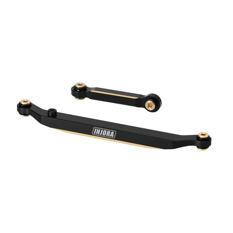 Black Brass Steering Links 14G Upgrade For 1/24 Scale RC Axial SCX24, CNC machined steering links