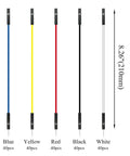 Go To Must Have 150 Pcs 5 Color 2.54mm Female To Male Jumper Wires Set shown in blue, yellow, red, black, white