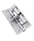 Heavy Duty 3 In 1 Automatic Door Closer with Built In Spring and Invisible Mounting in metal showing 90 Degree Hold Open Function.
