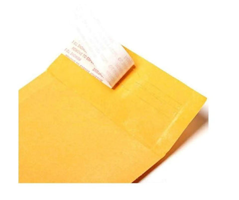Kraft Bubble Mailers 7.25x8 Inch Padded Shipping Envelopes With 7.25x7 Inner, Tough Kraft Exterior, open flap view