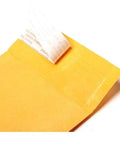 Kraft Bubble Mailers Padded Shipping Envelopes 7.25 x 8 Inches With 3 16th Inch Bubble Interior Pack Of 25 showing peel-and-seal edge