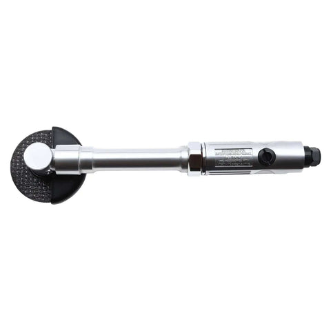 3 Inch Pneumatic Cut Off Tool For Metal Cutting And More Heavy Duty Air Cutter with chrome body on white background.