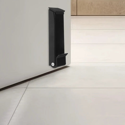Heavy Duty Stainless Steel Kickdown Door Stop For Indoor And Outdoor Use Portable Floor Door Stopper With Punch Free No Nails Installation