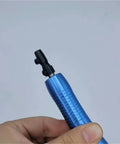 Badass Pneumatic Air Pencil Die Grinder With Hot Spin, blue metal body, used for precise engraving and grinding tasks.