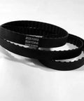 Durable 60-Tooth Timing Belt With Trapezoidal Teeth For Vacuum Cleaners Printers Copiers Treadmills And Fitness Equipment shown flat