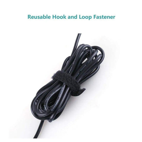 BRST Global AC DC Adapter For Crosley CR6232A Portable Turntable Power Supply Cord with reusable hook and loop fastener.