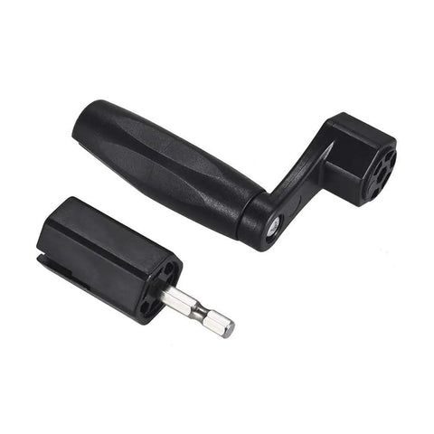 Legit Guitar String Winder Bridge Pin Puller Tool For Musicians Detachable Hand Crank in sturdy ABS plastic for easy string swaps.