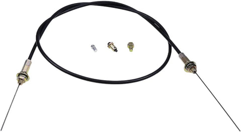 Throttle Cable Direct Replacement For Bandit And Woodchuck Wood Chippers With Black Lever 900-9901-04 with connectors