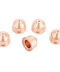 Jiawu Plasma Cutter Nozzle Premium Copper Torch Tip 5 Pcs Consumables For Carbon Steel Stainless Aluminum Copper Cutting Stable Arc Performance Long Life, 5 copper tips.