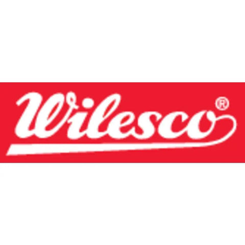 Wilesco logo in red and white font