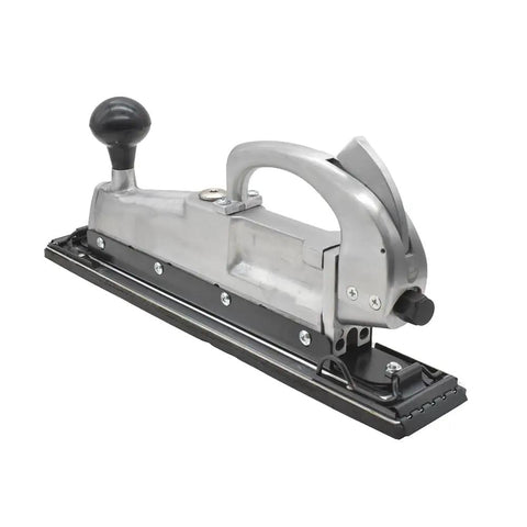 Inline And Straight Line Air Sander With Dual Piston Power, Two-Handle Vibration Control, Two And Three Quarters Inch Pad