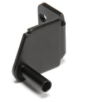 Bottom Right Hinge Replacement Part 30229D0210 for Turbo Air Refrigerators, black metal hinge, side view
