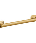 12 Inch Brushed Gold Stainless Steel Bathroom Safety Grab Bar, Transitional Style, Anti Slip Design, Strong Grip
