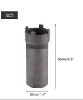 GY6 Motorcycle Clutch Sleeve Replacement With Four Claws Nut Socket Square Connection, 35mm diameter, 90mm height.