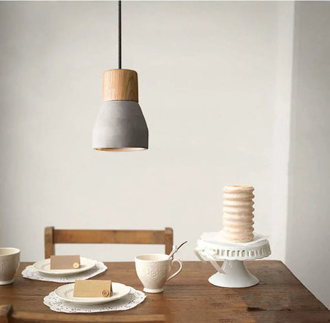 Cool Concrete Pendant Light For Dining Room And Kitchen Bar Nordic Industrial Hanging Light Fixture