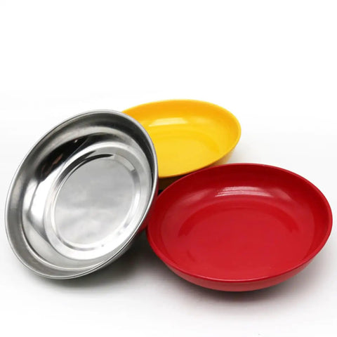 Magnetic Screw Bowl for Car Repair Dope Tool Tray With Stainless Steel Build High Hardness And Smooth Surface That Holds Screws And Small Parts In Random Color set of 3