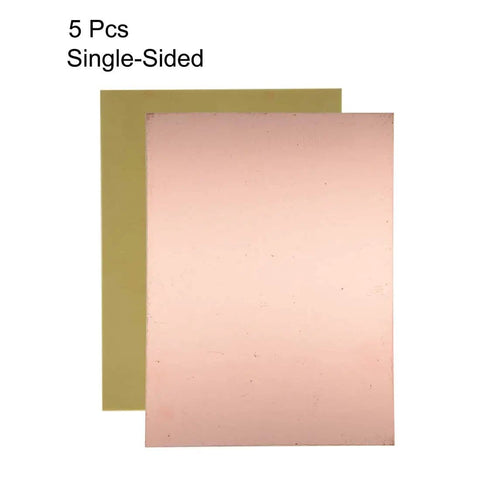 Single Sided Copper Clad PCB Board Set 200x150mm FR4 Glass Fiber With 1.5mm Thickness Ideal For DIY Prototyping Electronics Projects Pack Of 5 Boards For Hobbyists And Makers