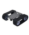 Tracked Robot Smart Car Kit With 12V Motor, Tank Tread Chassis, Beefy Metal Bottom Plate, Arduino Compatible TP101 shown from angle