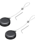 Secure Your TV And Remote Controls With These Retractable Cables That Feature Smooth Extension And Rock Solid Double Sided Adhesion To Keep Gear Locked Down Tight In A Black Two Pack Set.