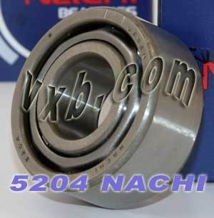 5204 Nachi 2 Rows Angular Contact Bearing 20x47x20.6 Japan Bearings - VXB Ball Bearings