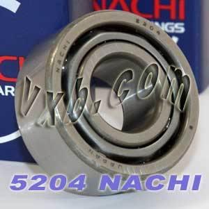 5204 Nachi 2 Rows Angular Contact Bearing 20x47x20.6 Japan Bearings - VXB Ball Bearings