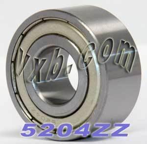 5204ZZ 20x47x20.6 Angular Contact Bearing - VXB Ball Bearings