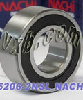 5206-2NSL Nachi 2 Rows Angular Contact Bearing 30x62x23.8 Bearings - VXB Ball Bearings