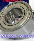 5206ZZ Nachi 2 Rows Angular Contact Bearing 30x62x23.8 Bearings - VXB Ball Bearings