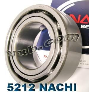 5212 Nachi 2 Rows Angular Contact Bearing 60x110x36.5 Japan Bearings - VXB Ball Bearings