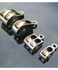 52mm Metal Sheave Zinc Alloy Fixed Pulley Crown Block and Tackle Lifting Wheel Mini Single/Double Pulley for DIY