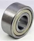 5304ZZ Angular Contact Bearing 20x52x22.2mm in chrome steel, double row, metal shields, angled view