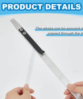Hands holding Efficient 54 Inch Pallet Strap Feeder Stick Guide MorningRo 2 Pack For Quick Strapping Through Pallets