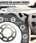 54T Rear Wheel Sprocket For 35 Chain Compatible Fits Mini Bikes Pit Bikes And Electric Bikes Black Hardened Steel Beefed Up Replacement