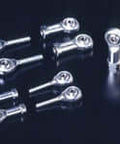 Single Maintenance-Free PHS5EC Rod End, Female Thread M5x0.8 Right-Handed, Metric 5 mm Bore, Zinc Chromate Finish