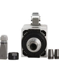 Front view of Power Packed 5.5KW Air Cooled Spindle Motor With ER32 Collet And Ceramic Ball Bearings for CNC precision machining
