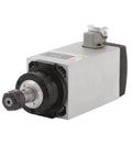 Beefy 5.5kW Air Cooled Spindle Motor With ER25 Collet Ceramic Ball Bearings Four Pieces Ultra High Precision 0.01mm Square Flange Mount