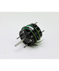 115 Volt One Twenty Fifth Horsepower Motor With 1550 RPM And Three Point Three Inch Frame, A Real Workhorse For Tools And Machinery, Durable Electric Drive Made In Mexico, black motor with wiring
