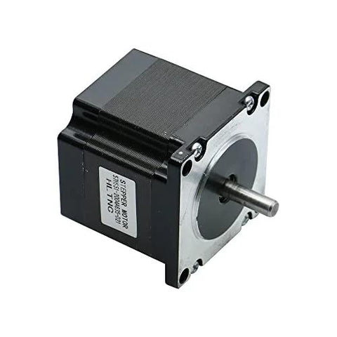 57x57mm Stepper Motor 1.2Nm 3A 1.8 Degree 57HS56 for CNC Milling, close-up view showing metal shaft and label on side