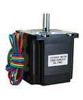 57x57mm Stepper Motor 1.2Nm 3A 1.8 Degree 57HS56 for CNC Milling, showing front view with colorful wires